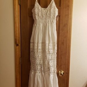 Lace white sundress